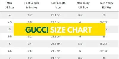 gucci shoe sizing mens nike